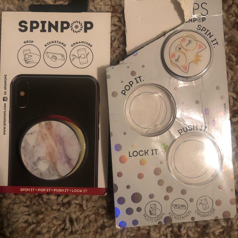 Spin pop popsocets
